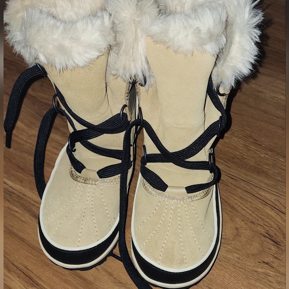 Sorel Tivoli Curry Suede Lace-up Winter Ankle Boots Waterproof Size 8
